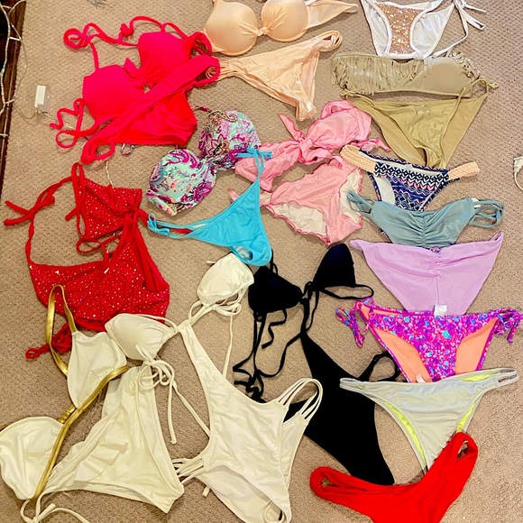 20+ bikini pieces + 2 one pieces all brand new - Picture 2 of 7